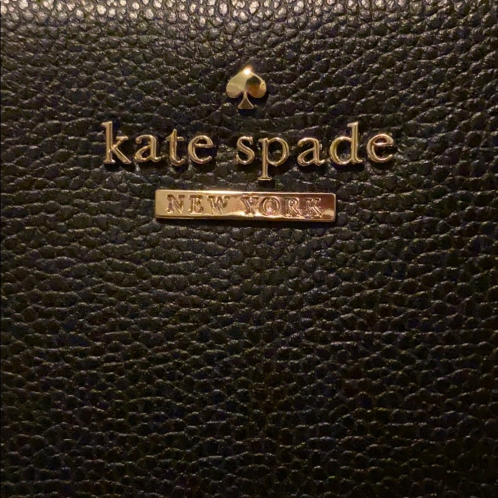 kate spade Black Crossbody Bag with Gold Logo